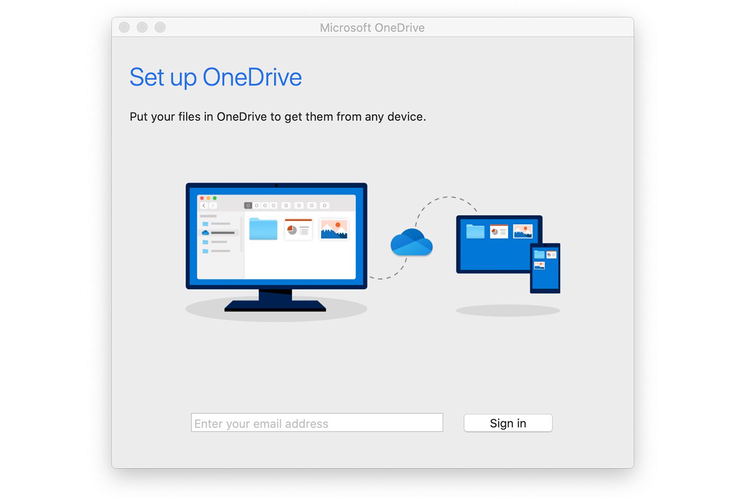 onedrive for mac trying to connect to old account
